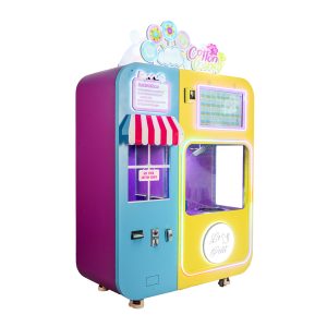 robot 60 fancy cotton candy commercial vending machine