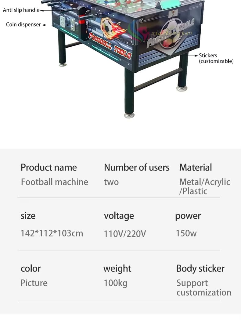 coin operated classic football arcade table machine coin operated classic football arcade table machine